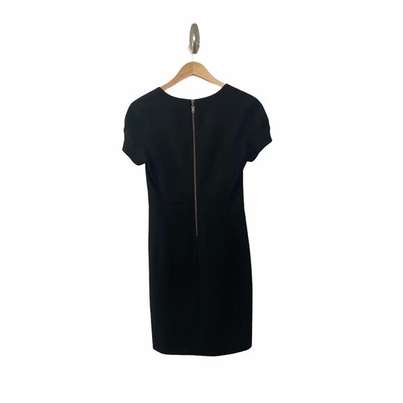 Aritzia Babaton Womens Cap Sleeve Sheath Dress Black S Small - Picture 4 of 9